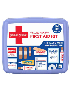 Kit de Primeros Auxilios Portátil Johnson & Johnson 80 Piezas