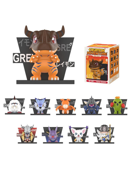 Figuras de Imanes de Nevera Digimon Adventure POP MART - Caja Individual