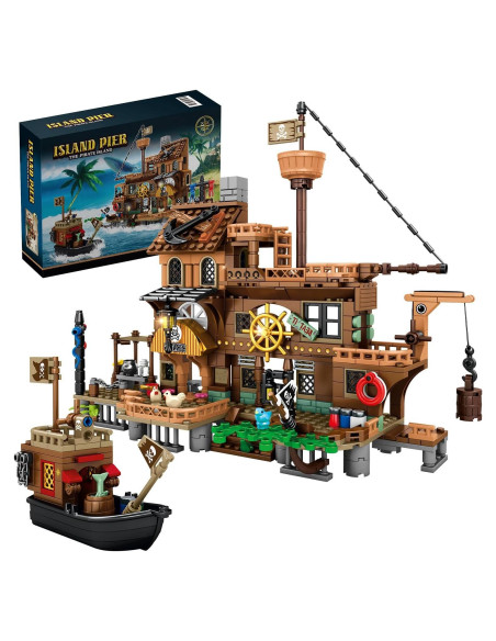 Set Barco Pirata RiceBlock 573 Piezas para Niños 8+