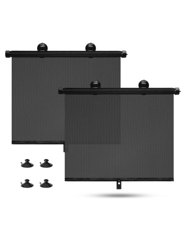 Sombrillas Retráctiles para Ventanas de Auto Avisky - 2 Paquete