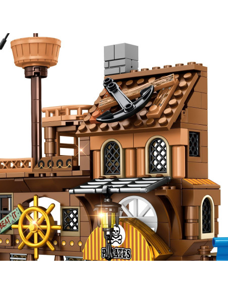 Set Barco Pirata RiceBlock 573 Piezas para Niños 8+