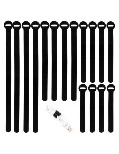 150 Bridas Reutilizables HAVE ME TD 4-10 pulgadas Negro