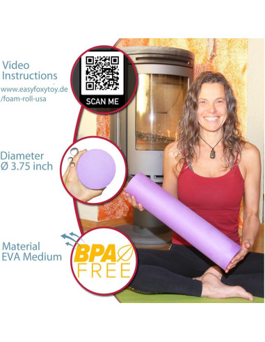 Rodillo de Espuma Body Enjoy 9.53 cm x 45.72 cm para Masaje
