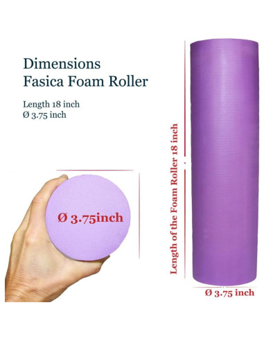 Rodillo de Espuma Body Enjoy 9.53 cm x 45.72 cm para Masaje