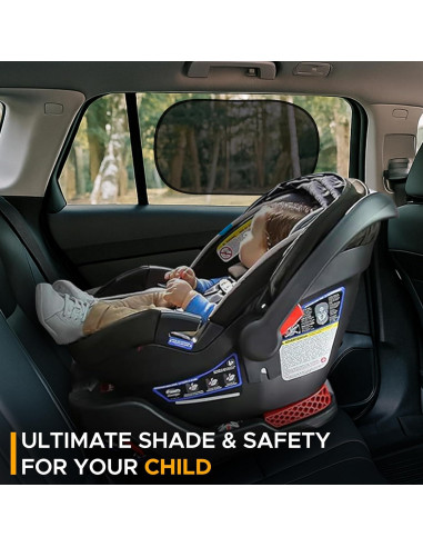 Sombrillas para Ventanas de Auto EcoNour 4 Pzas UV 98%