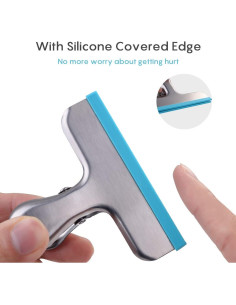 Clips para Bolsas de Comida HOUSE AGAIN 12 Piezas Acero Inoxidable 2