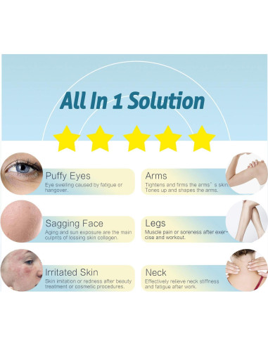 Rodillo de Hielo ESARORA para Cara y Ojos - Alivio Hinchazón