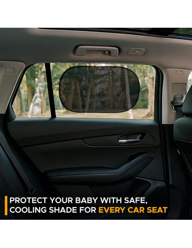 Sombrillas para Ventanas de Auto EcoNour 4 Pzas UV 98%