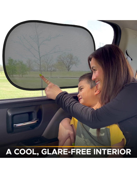 Sombrillas para Ventanas de Auto EcoNour 4 Pzas UV 98%