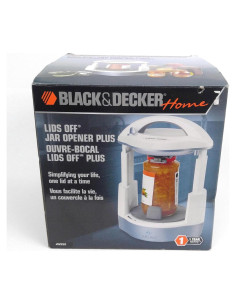 Abridor de Tarros Eléctrico Black & Decker JW250 Blanco