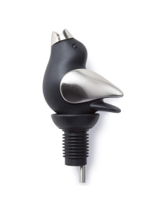 Vertedor de Vino ChirpyTop Negro Cromo con Silbido