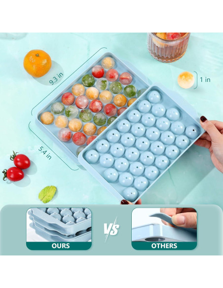 Bandejas de Hielo Optish 3 Piezas Redondas 99 Cubos
