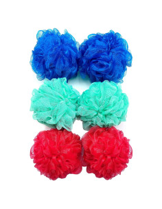 Esponjas de Baño Amazon Basics, Multicolor, Paquete de 6