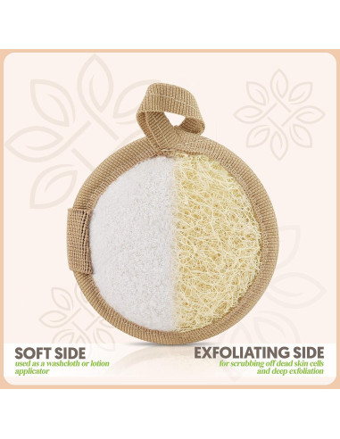 Esponja Exfoliante Facial Natural Almooni - Lufa Egipcia 6 Unidades