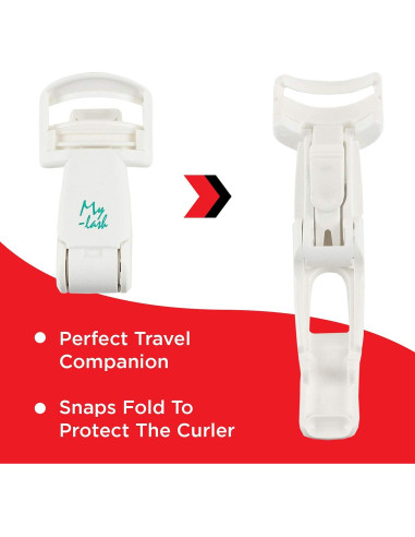 Rizador de Pestañas Plegable Seki Edge SS-602 Ergonomico