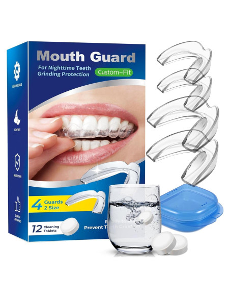 Protector Bucal Neateeth para Rechinar Dientes Nocturno con 12 Tabletas