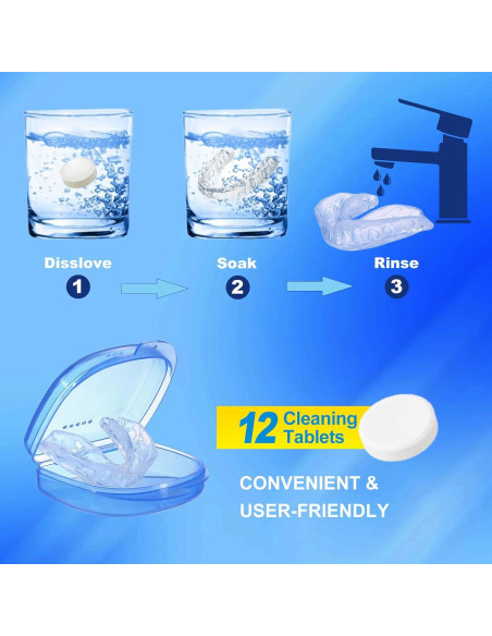 Protector Bucal Neateeth para Rechinar Dientes Nocturno con 12 Tabletas