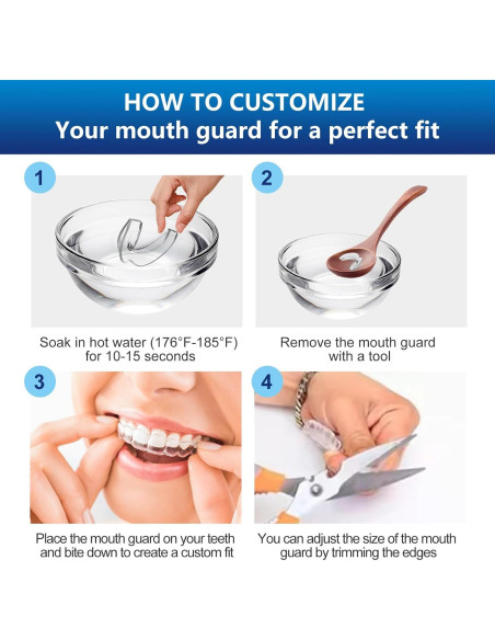 Protector Bucal Neateeth para Rechinar Dientes Nocturno con 12 Tabletas