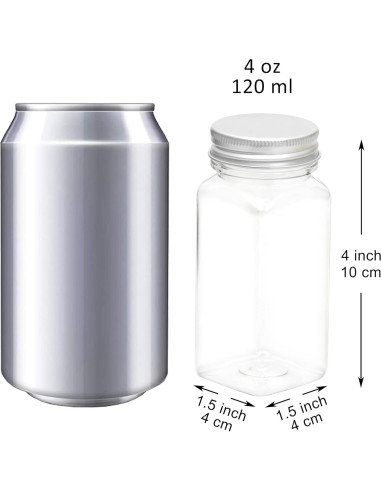 Tarros de Especias de Plástico Youngever 12 Paquete 118ml