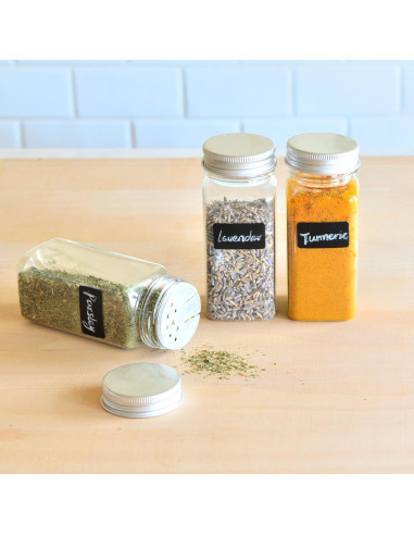 Tarros de Especias de Plástico Youngever 12 Paquete 118ml