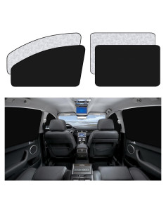 Sombrillas de Ventana ZATOOTO - 4 Pcs Magnéticas para Auto