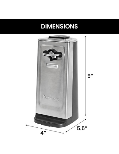 Abrelatas Eléctrico Kenmore Acero Inoxidable 60W Compacto