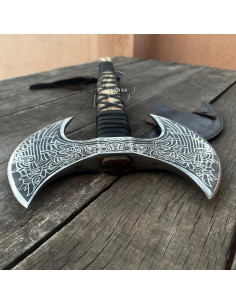 Hacha de Doble Cabeza Viking Store - Acero Inoxidable 73.66 cm 2