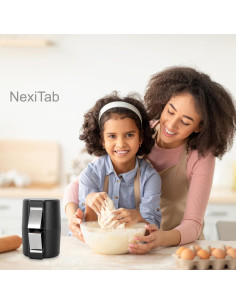 Abridor de Cáscara de Huevo NexiTab Negro Acero Inoxidable 2