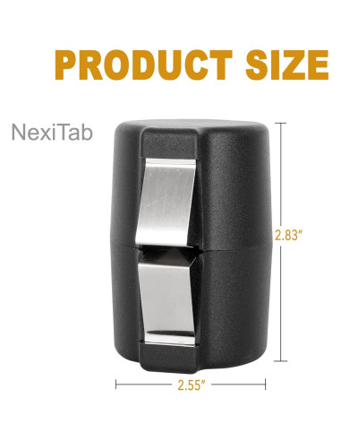 Abridor de Cáscara de Huevo NexiTab Negro Acero Inoxidable