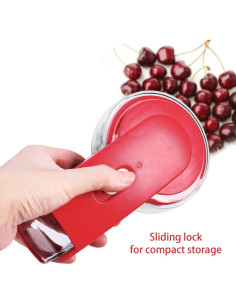 Deshuesador de Cereza XSCQ Acero Inoxidable Rojo 6 Cerezas 2