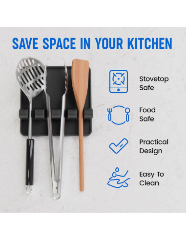 Soporte de Cuchara de Silicona Cooler Kitchen - 2 Piezas