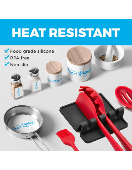 Soporte de Cuchara de Silicona Cooler Kitchen - 2 Piezas