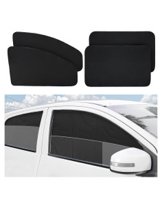Cortinas para Ventanas de Auto XCBYT 4 Piezas 100% Bloqueo Luz