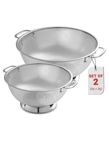 Colador Acero Inoxidable Bellemain 3QT y 5QT Apto Lavavajillas Colador Acero Inoxidable Bellemain 3QT y 5QT Apto Lavavajillas