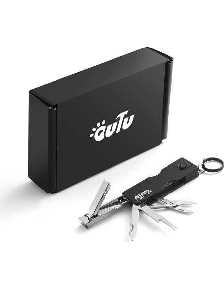 Multiherramienta de Llavero OUTU 8 en 1 Cortauñas y Tijeras
