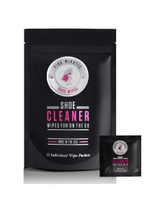 Toallitas Rápidas Pink Miracle para Limpieza de Zapatos - Paquete de 12