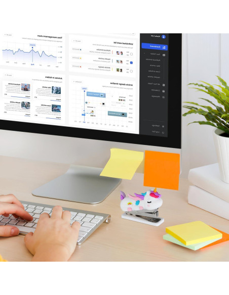 Grapadora Mini Portátil LALAFINA Diseño Caricatura 7x5.6cm