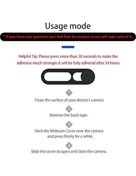 Cubierta de Cámara Frontal EYSOFT para iPhone 14/15/16 - Negro