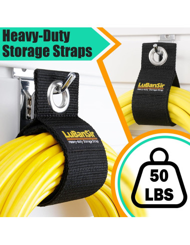 Organizador de Cables LuBanSir 9 Paquetes 33 cm Negro