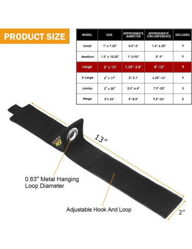 Organizador de Cables LuBanSir 9 Paquetes 33 cm Negro