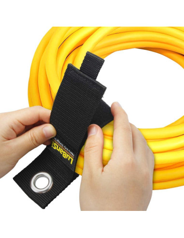 Organizador de Cables LuBanSir 9 Paquetes 33 cm Negro