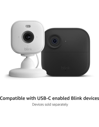 Adaptador de Corriente Resistente para Blink Mini 2 y Outdoor 4