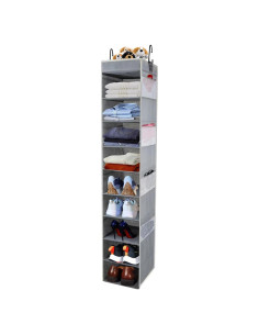 Organizador Colgante de Zapatos Roomtalk 10 Estantes Gris