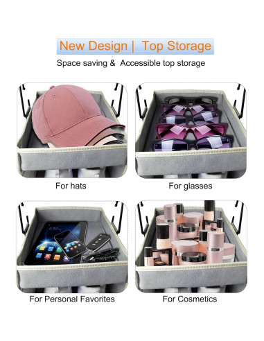 Organizador Colgante de Zapatos Roomtalk 10 Estantes Gris