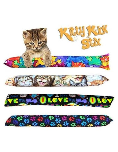 Kitty Kick Stix Juguete para Gato 38 cm Set de 2 Catnip