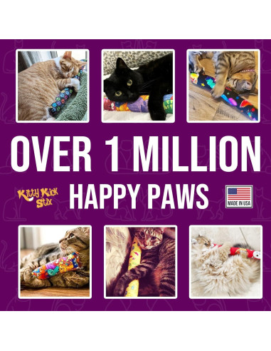 Kitty Kick Stix Juguete para Gato 38 cm Set de 2 Catnip