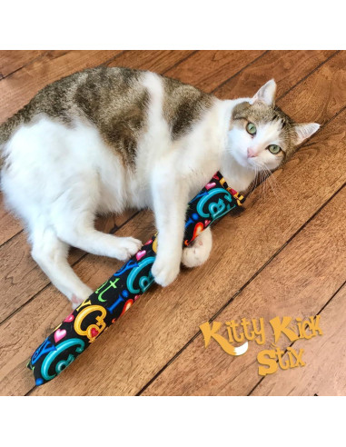 Kitty Kick Stix Juguete para Gato 38 cm Set de 2 Catnip