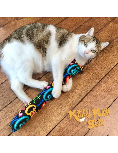 Kitty Kick Stix Juguete para Gato 38 cm Set de 2 Catnip