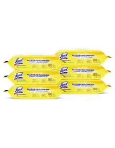 Toallitas Desinfectantes Lysol Limón y Lima 80 Unidades