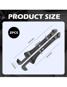 Relleno Espacio Asientos Coche Figpade PU Negro 42.7x5.5cm 2